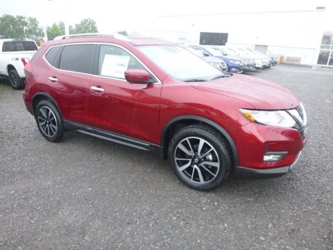 Scarlet Ember Nissan Rogue SL AWD.  Click to enlarge.