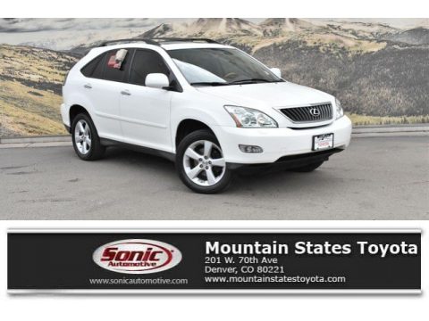 Crystal White Lexus RX 350 AWD.  Click to enlarge.