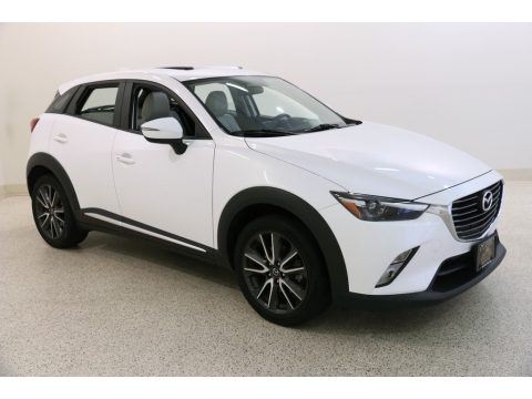 Crystal White Pearl Mica Mazda CX-3 Grand Touring AWD.  Click to enlarge.