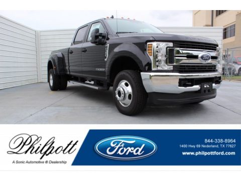Agate Black Ford F350 Super Duty STX Crew Cab 4x4.  Click to enlarge.