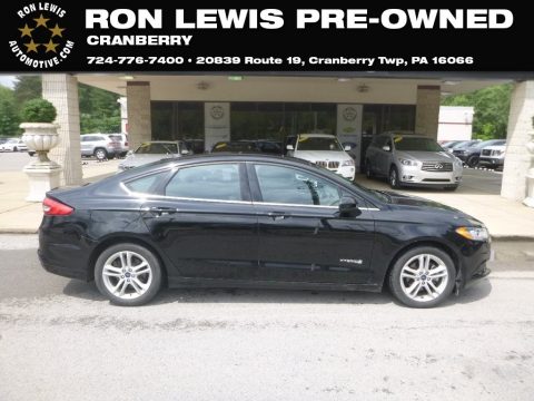 Shadow Black Ford Fusion Hybrid SE.  Click to enlarge.