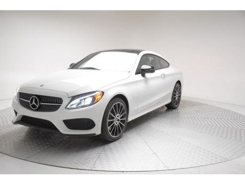Polar White Mercedes-Benz C 300 4Matic Coupe.  Click to enlarge.