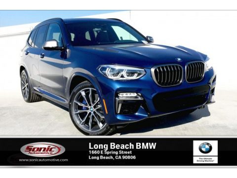 Phytonic Blue Metallic BMW X3 M40i.  Click to enlarge.