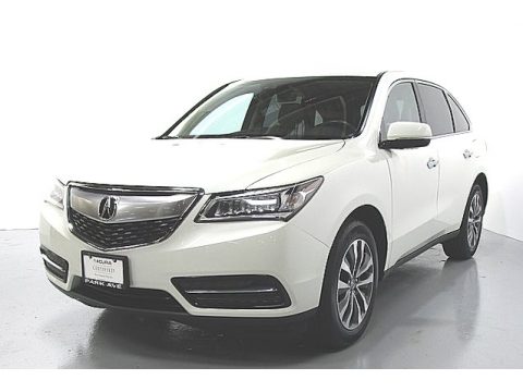White Diamond Pearl Acura MDX SH-AWD Technology.  Click to enlarge.