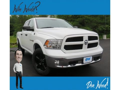 Bright White Ram 1500 Big Horn Crew Cab 4x4.  Click to enlarge.