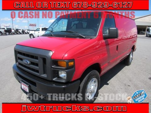 Vermillion Red Ford E Series Van E250 Cargo.  Click to enlarge.