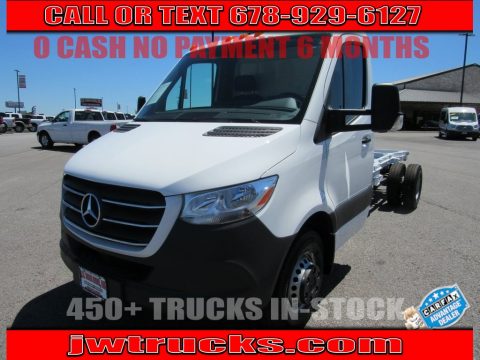 Arctic White Mercedes-Benz Sprinter 3500XD Cab Chassis.  Click to enlarge.