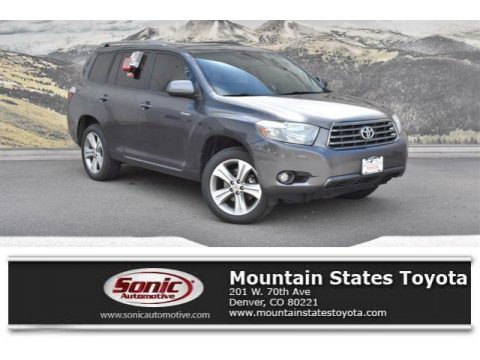Magnetic Gray Metallic Toyota Highlander Sport 4WD.  Click to enlarge.