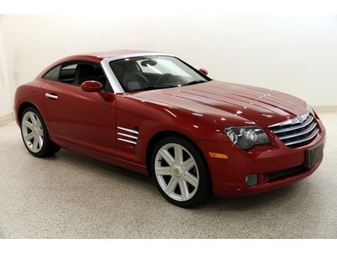 Blaze Red Crystal Pearl Chrysler Crossfire Limited Coupe.  Click to enlarge.