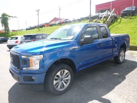 Lightning Blue Ford F150 STX SuperCab 4x4.  Click to enlarge.