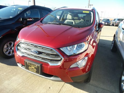 Ruby Red Metallic Ford EcoSport Titanium 4WD.  Click to enlarge.