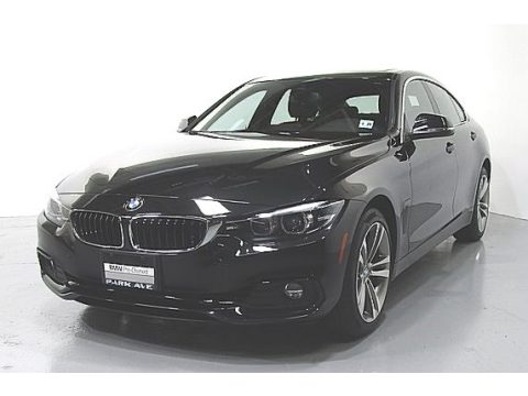 Jet Black BMW 4 Series 430i xDrive Gran Coupe.  Click to enlarge.