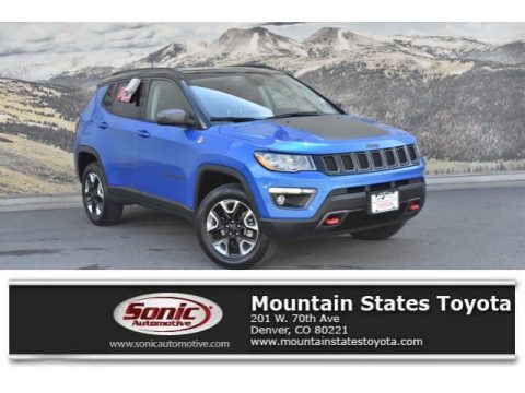 Laser Blue Pearl Jeep Compass Trailhawk 4x4. Click to enlarge. Laser Blue Pearl Jeep Compass Trailhawk 4x4. Click to enlarge.
