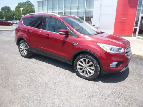 Ruby Red Ford Escape Titanium 4WD.  Click to enlarge.