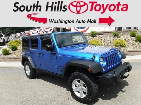 Hydro Blue Pearl Jeep Wrangler Unlimited Sport 4x4. Click to enlarge. Hydro Blue Pearl Jeep Wrangler Unlimited Sport 4x4. Click to enlarge.