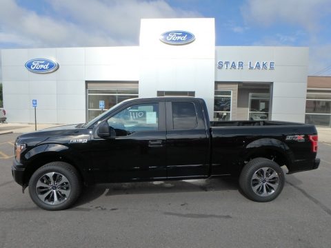 Agate Black Ford F150 STX SuperCab 4x4.  Click to enlarge.