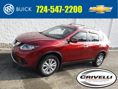 Cayenne Red Nissan Rogue SV AWD.  Click to enlarge.