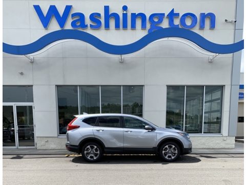 Lunar Silver Metallic Honda CR-V EX AWD.  Click to enlarge.