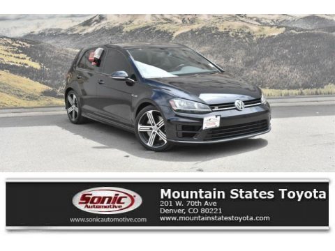 Deep Black Pearl Volkswagen Golf R 4Motion.  Click to enlarge.