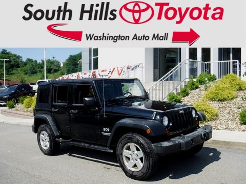 Black Jeep Wrangler Unlimited X 4x4.  Click to enlarge.