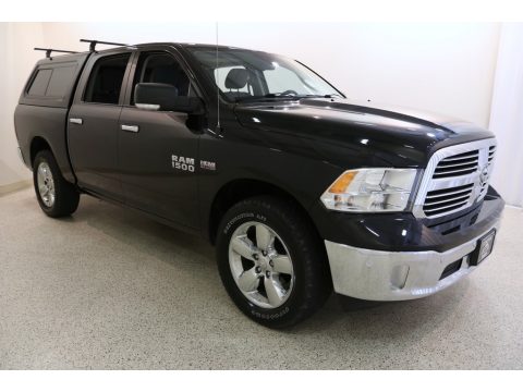 Brilliant Black Crystal Pearl Ram 1500 Big Horn Crew Cab 4x4.  Click to enlarge.