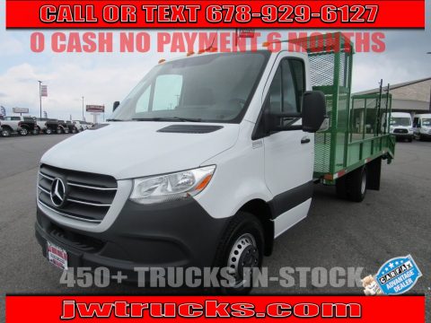 Arctic White Mercedes-Benz Sprinter 4500 Cab Chassis.  Click to enlarge.