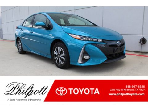 Blue Magnetism Toyota Prius Prime Advanced.  Click to enlarge.
