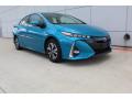 Front 3/4 View of 2019 Toyota Prius Prime Advanced #2