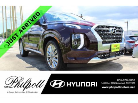 Sierra Burgundy Hyundai Palisade Limited.  Click to enlarge.