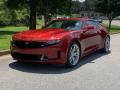 Front 3/4 View of 2019 Chevrolet Camaro LT Coupe #2