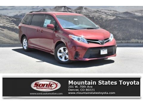 Salsa Red Pearl Toyota Sienna LE.  Click to enlarge.