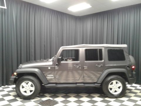 Granite Crystal Metallic Jeep Wrangler Unlimited Sport 4x4.  Click to enlarge.