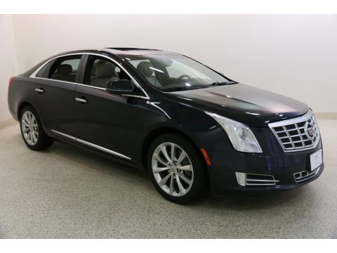 Sapphire Blue Metallic Cadillac XTS Luxury AWD.  Click to enlarge.