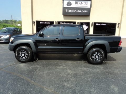 Black Toyota Tacoma PreRunner Double Cab.  Click to enlarge.