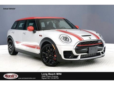 White Silver Mini Clubman John Cooper Works All4.  Click to enlarge.