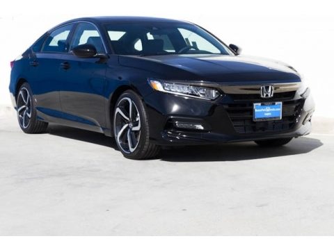 Crystal Black Pearl Honda Accord Sport Sedan.  Click to enlarge.