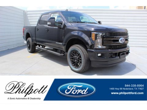 Agate Black Ford F250 Super Duty Lariat Crew Cab 4x4.  Click to enlarge.