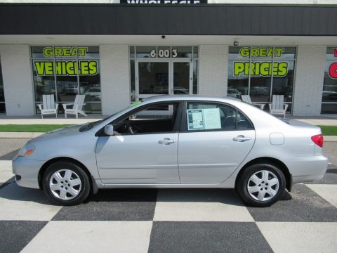 Silver Streak Mica Toyota Corolla LE.  Click to enlarge.