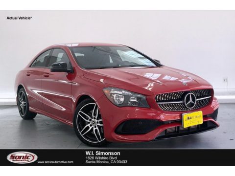 Jupiter Red Mercedes-Benz CLA 250 Coupe.  Click to enlarge.