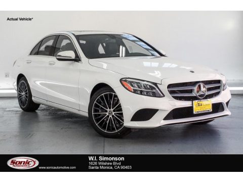 Polar White Mercedes-Benz C 300 Sedan.  Click to enlarge.