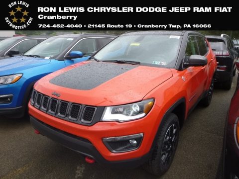 Spitfire Orange Jeep Compass Trailhawk 4x4.  Click to enlarge.