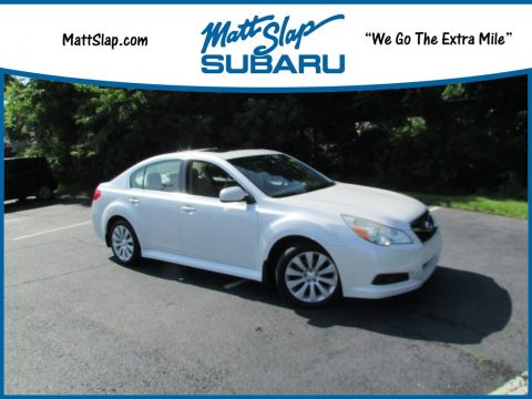 Satin White Pearl Subaru Legacy 2.5i Limited.  Click to enlarge.