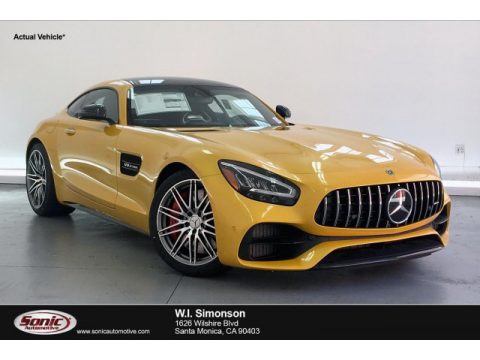 AMG Solarbeam Yellow Metallic Mercedes-Benz AMG GT C Coupe.  Click to enlarge.