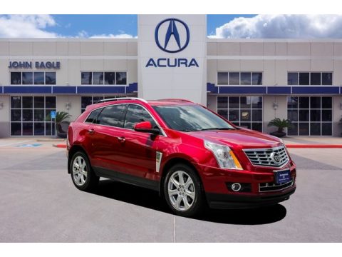 Crystal Red Tintcoat Cadillac SRX Premium FWD.  Click to enlarge.