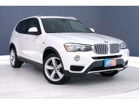 Mineral White Metallic BMW X3 sDrive28i.  Click to enlarge.