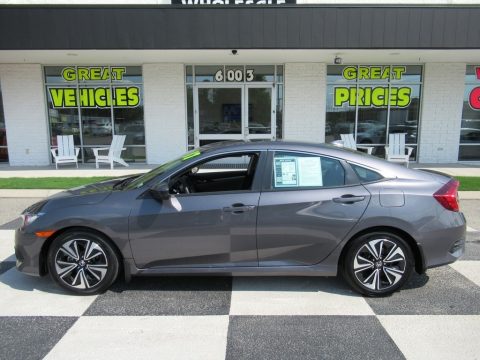 Modern Steel Metallic Honda Civic EX-L Sedan.  Click to enlarge.