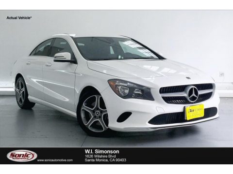 Polar White Mercedes-Benz CLA 250 Coupe.  Click to enlarge.