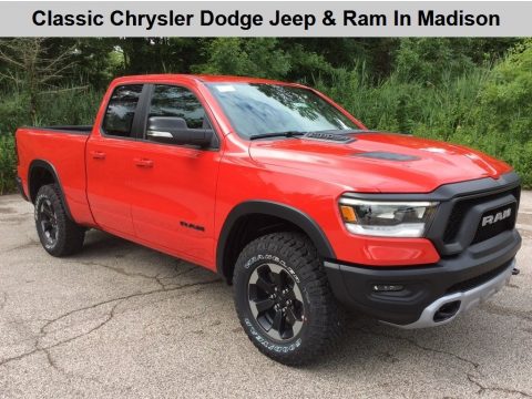Flame Red Ram 1500 Rebel Quad Cab 4x4.  Click to enlarge.
