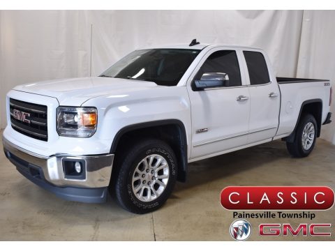 Summit White GMC Sierra 1500 SLE Double Cab 4x4.  Click to enlarge.