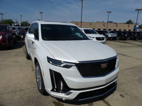 Crystal White Tricoat Cadillac XT6 Premium Luxury AWD.  Click to enlarge.